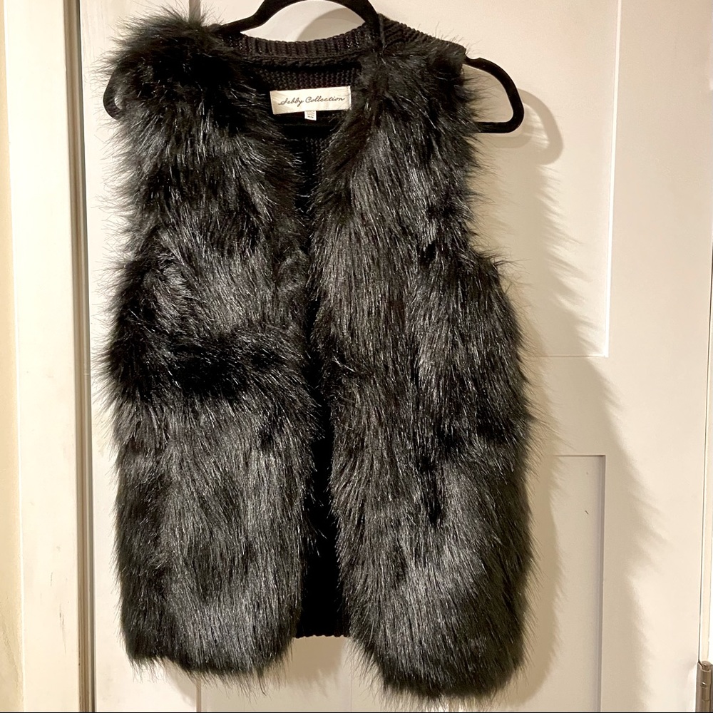 Faux fur vest